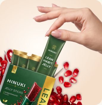 Sachet de stick de gelée coréen Hinuki avec gelée de grenade riche en fibres